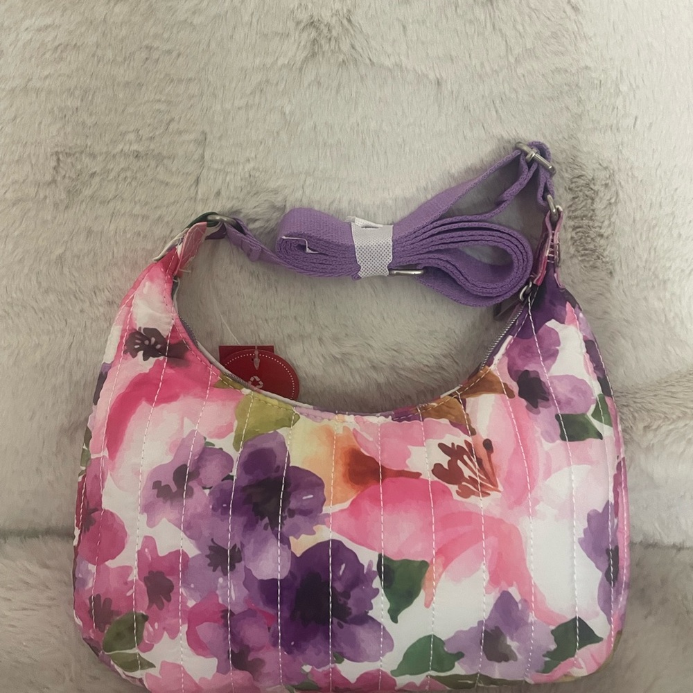 Rosetti Tina NWT Pretty Pink Floral Crossbody Bag